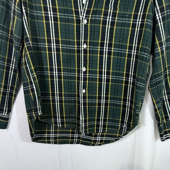 NEW Frank & Eileen Green Plaid EILEEN Flannel Button Up Top Shirt Size XS Preppy - Picture 7 of 12